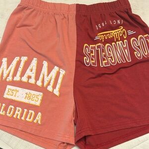 Coral colored SHEIN shorts nwot  size small